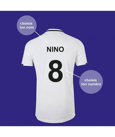 Jersey avec options de personnalisation de nom et numéro